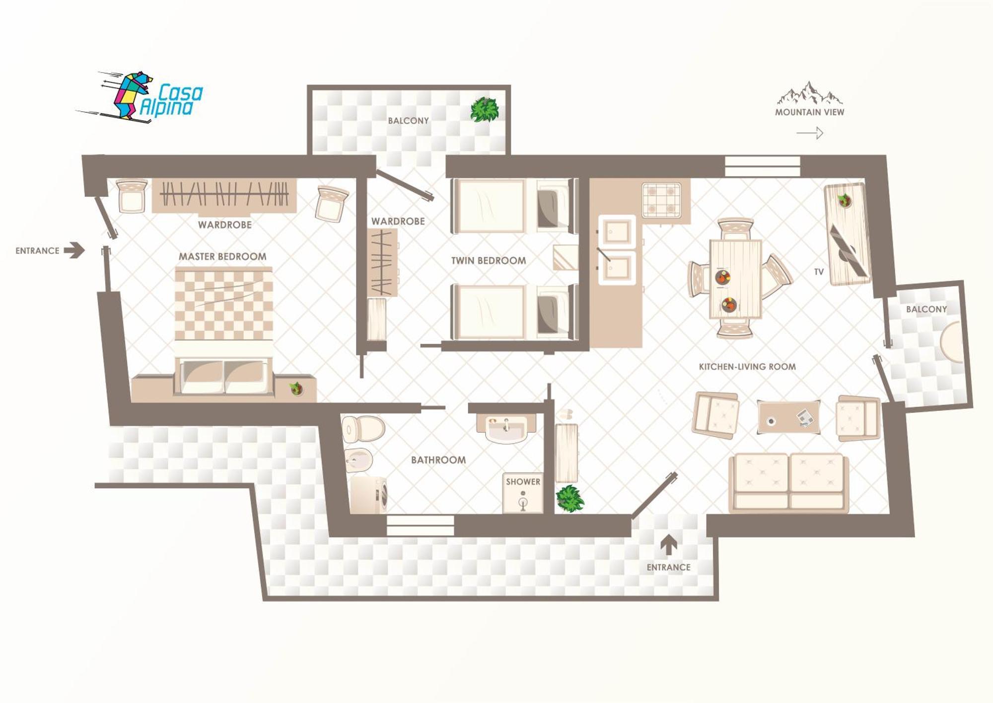 Casa Alpina - Sarre Apartment
